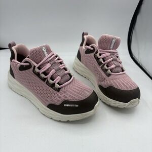 Rocky Shoes Womens Size 8.5 W Wide‎ 4" Nano Composite Toe Safety Work Rose Pink
